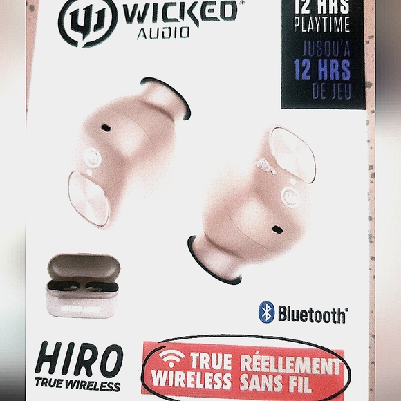 Wicked Audio Hiro True Wireless Bluetooth Ear Buds  Rose Gold - Picture 6 of 9